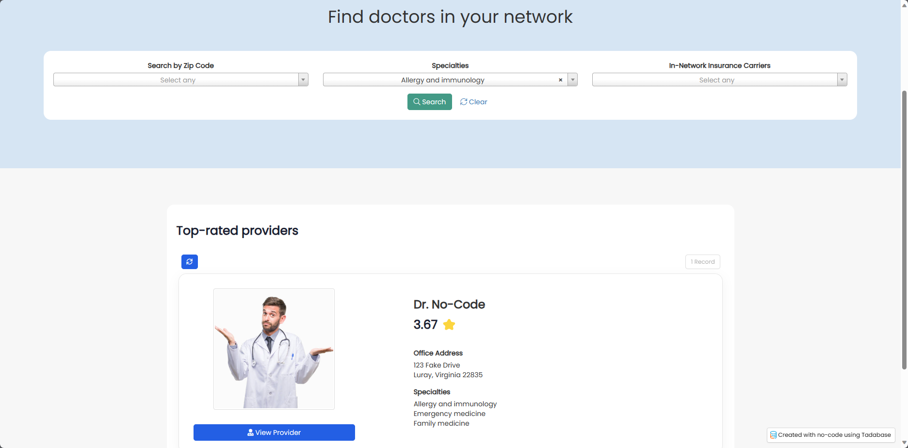 ProHealth Appointments Template